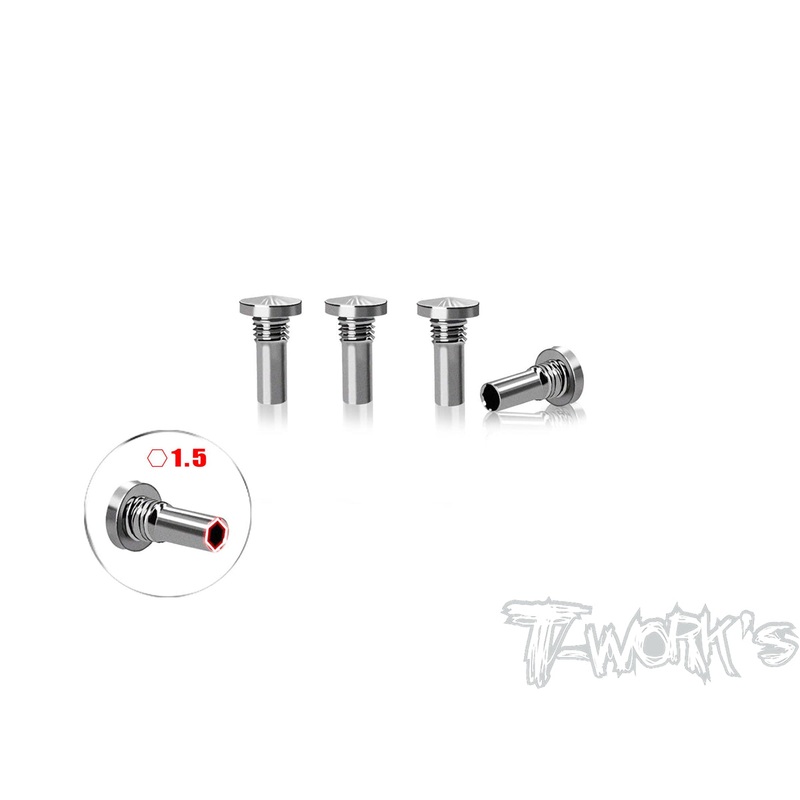 TP-800R-E64 Titanium Linear Spring screw  ( For Awesomatix A800R ) 4pcs.