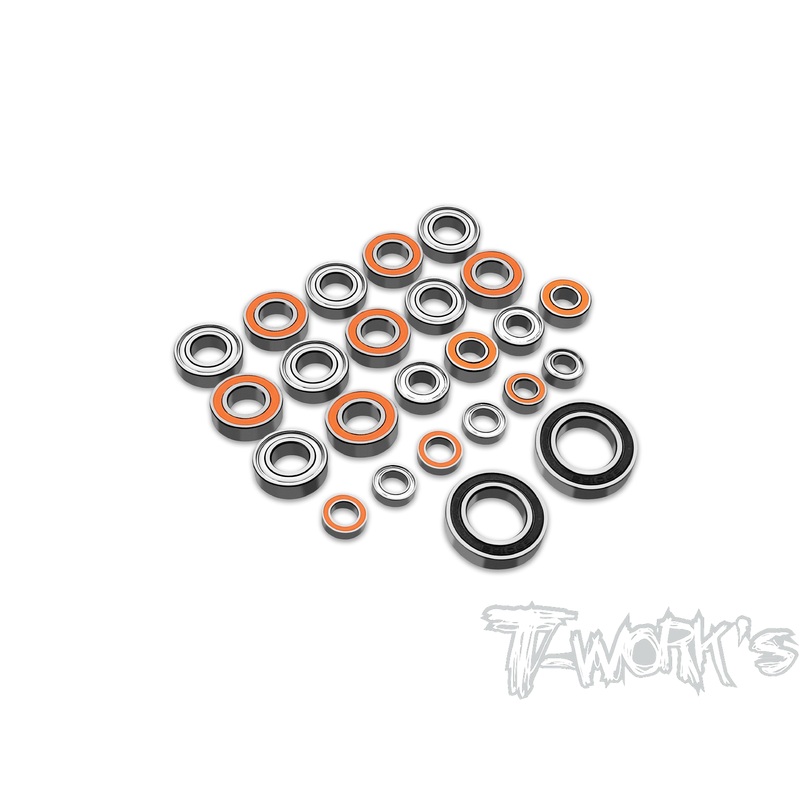 BBS-D8WS   Precision Ball Bearing Set  ( For HB Racing D8 WS ) 24pcs.