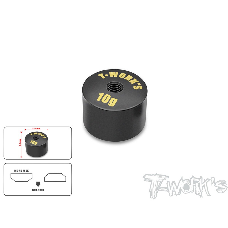 TA-067-M  Anodized Precision Balancing Brass Weights 10g Ver.2  ( 13.5 x 9.5mm )