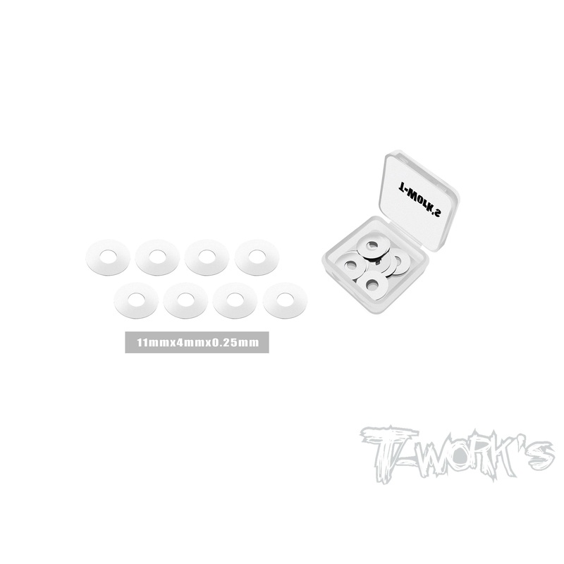 TA-156-0.25     Stainless Steel Wheel Shim 0.25mm 8 pcs. ( 11 x 4 x 0.25 )