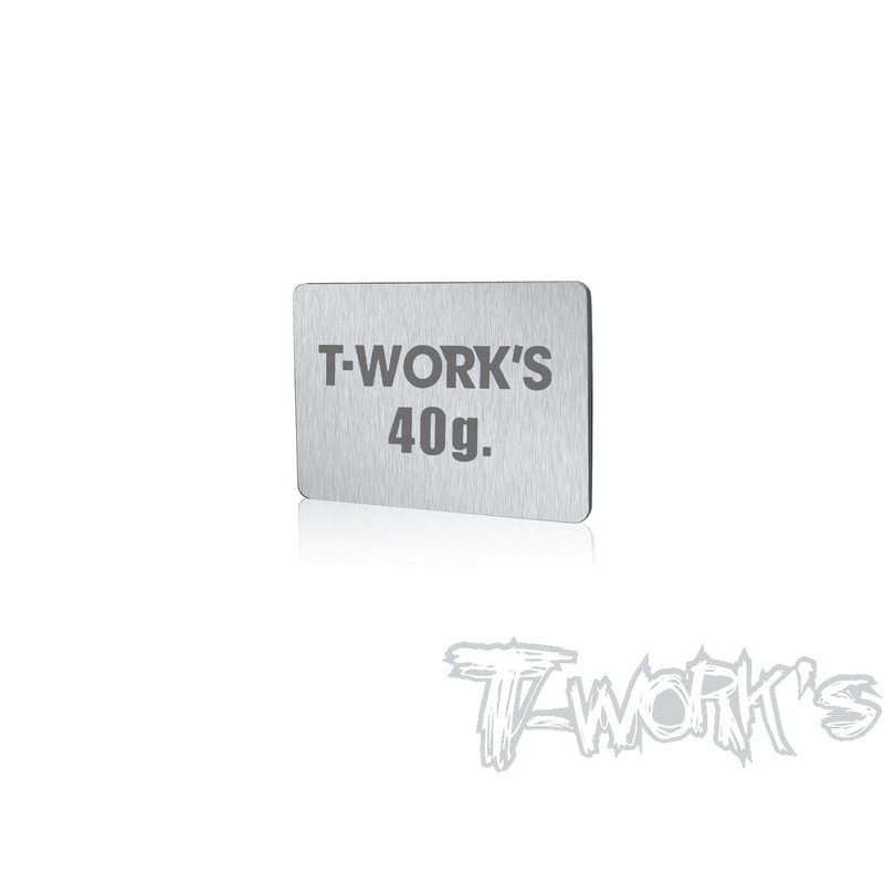TE-207-J   Adhesive Type 40g Tungsten Balance Weight    41x31x1.7mm