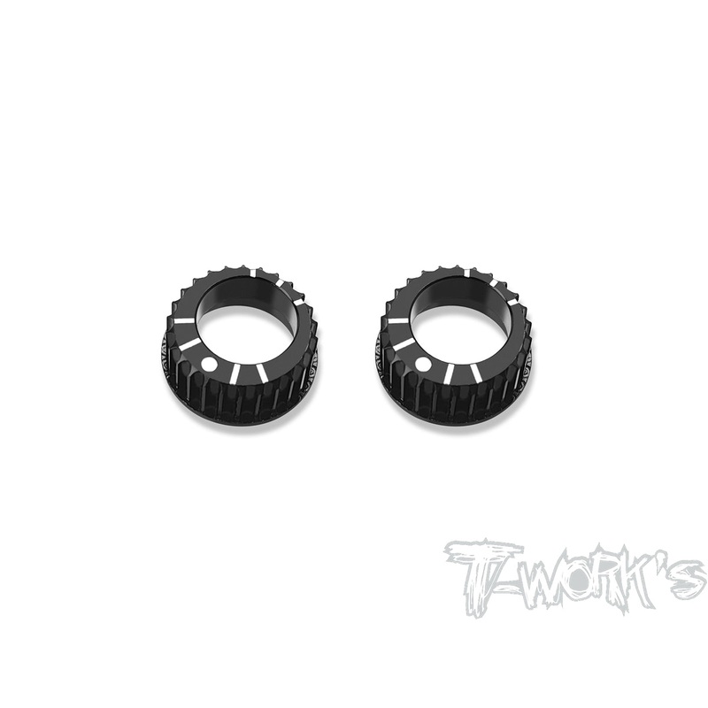 TE-222-A800   Alum. Adjustment Bearing Hub ( For Awesomatix A800R/800 ) 2pcs.