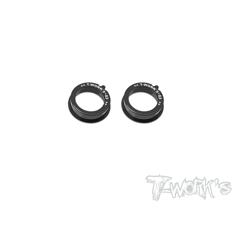 TE-222-MTC2-0.5Alum. Adjustment Bearing Hub Rise 0.5mm ( For Mugen MTC2 ) 2pcs.
