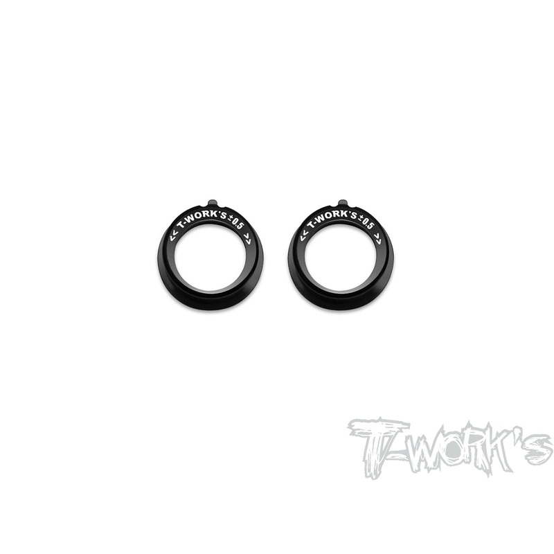 TE-222-X4-0.5Alum. Adjustment Bearing Hub Reduce 0.5mm ( For Xray  X4/T4'20/19/18/17 / X4F'24 ) 2pcs.