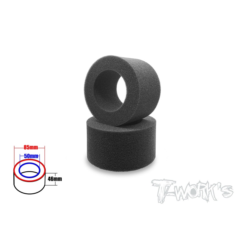 TE-255-R-B     1/10 Buggy Rear Foam Type Insert  ( Medium )  85x50x46mm  2pcs.