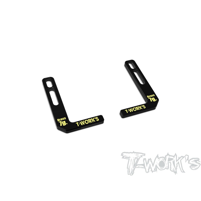 TE-258-A    1/10 TC Brass Battery Holder 7g.( Xray/ Yokomo/ Mugen/ Serpent 2pcs.