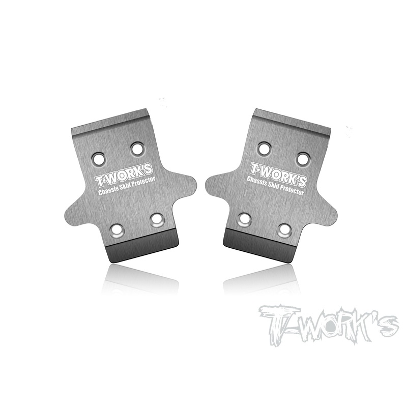 TO-235-XB823Stainless Steel Front Chassis Skid Protector ( Xray XB8'23/24/25 ) 2pcs.