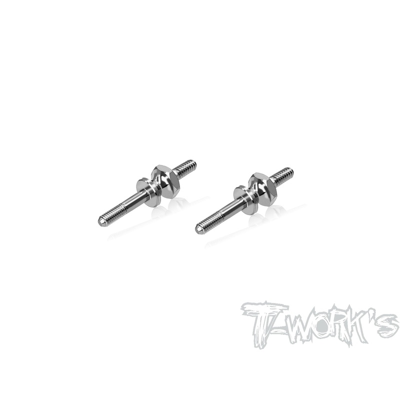 TP-182-B64 Titanium Front Shock Standoffs M3 ( For Xray GTX8/GTXE8/ XB8 2022/XB8E'25/XB8'25 ) 2pcs.