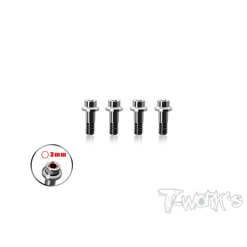 TP-183  64 Titanium King Pin Screw 4pcs. ( For Agama N1/A319/A319E)