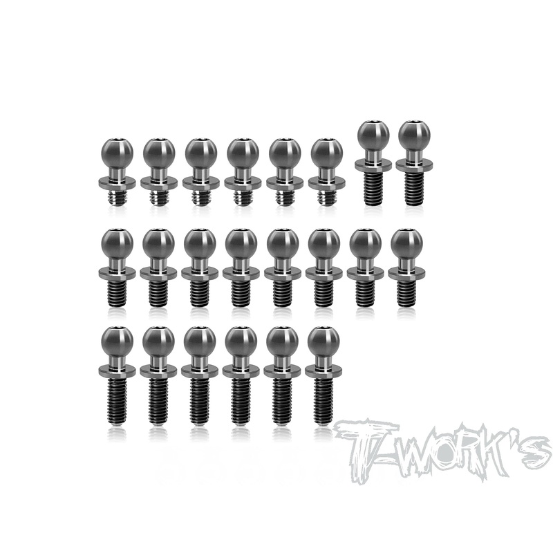 TP-186  64 Titanium Ball End set ( Yokomo MD1.0 )22pcs.