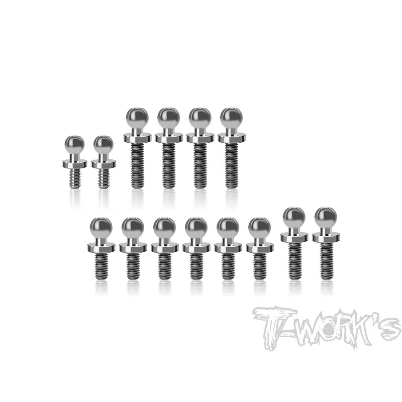 TP-189   64 Titanium Ball End set ( For TLR 22T 4.0 )14pcs.