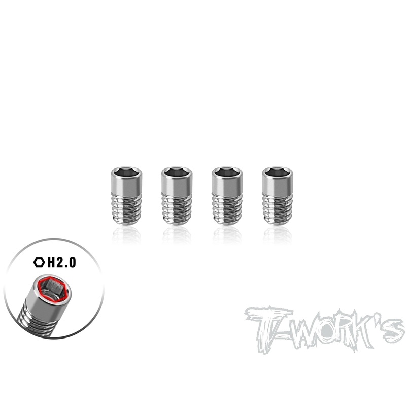 TP-190    64 Titanium Flexible Set Screw  4pcs.