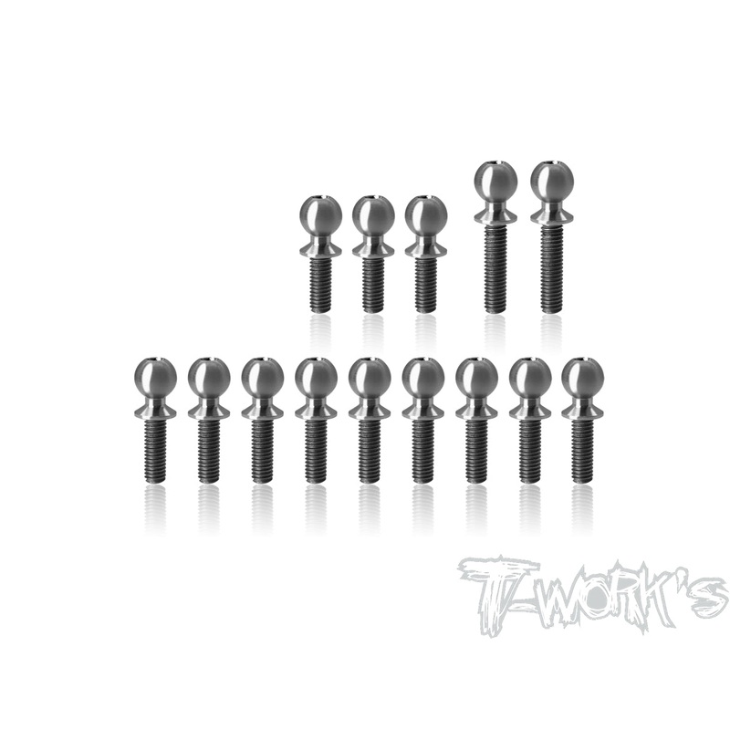 TP-19164 Titanium Ball End set ( For Yokomo MO1.0 )14pcs.