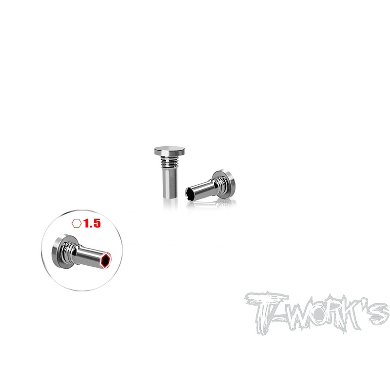 TP-800R-G64 Titanium 15% Action Progression Spring screw  ( For Awesomatix A800R ) 2pcs.
