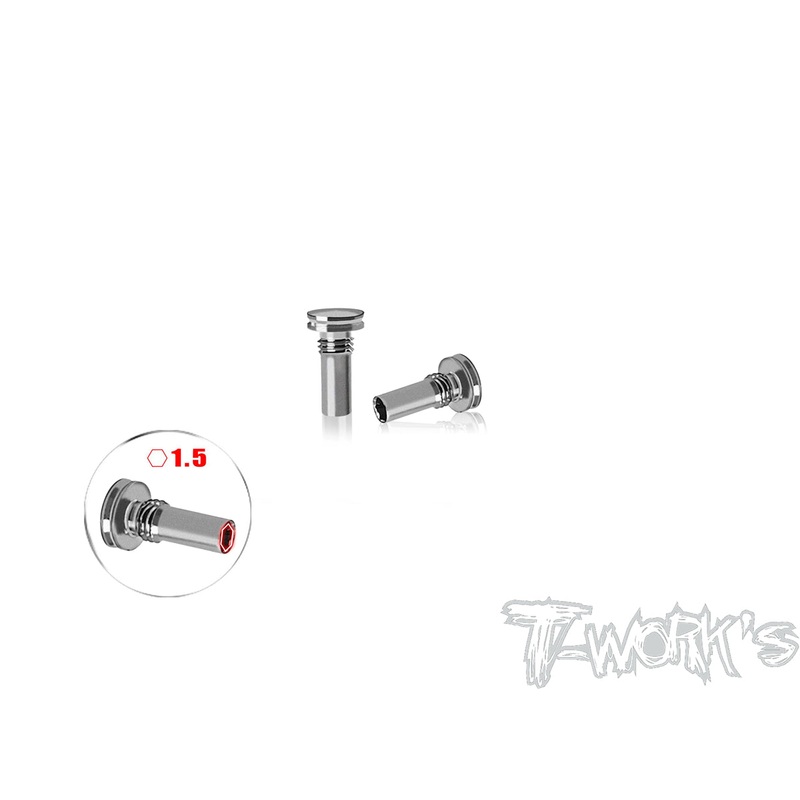TP-800R-H64 Titanium 25% Action Progression Spring screw  ( For Awesomatix A800R ) 2pcs.
