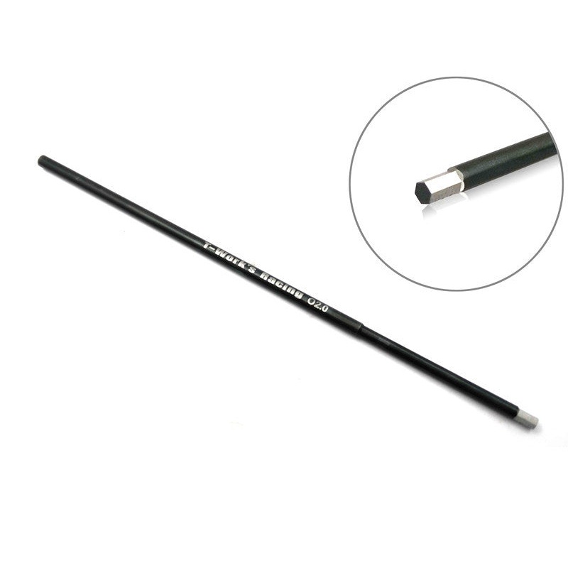 TT-026-H2.0  HSS Hex Wrench Replacement Tip 2.0 x 120mm