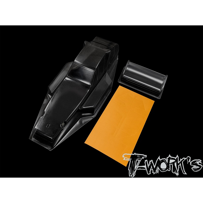 B-RC10     1.0mm Lexan Body With Wing ( For RC10 )