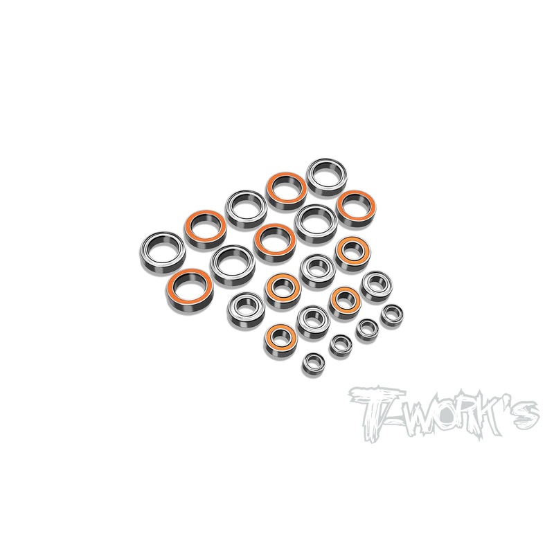 BBS-SCT410SL-REV2   Precision Ball Bearing Set  ( For Tekno SCT 410SL REV2 ) 22pcs.