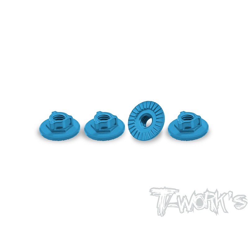 TA-161    7075-T6 Alum. Ultra  Light Weight large-contact Serrated Wheel Nut 4pcs.