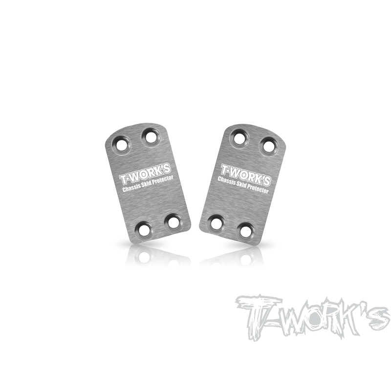 TO-220-B7   Stainless Steel Rear Chassis Skid Protector ( Team Associated RC10 B7 ) 2pcs.