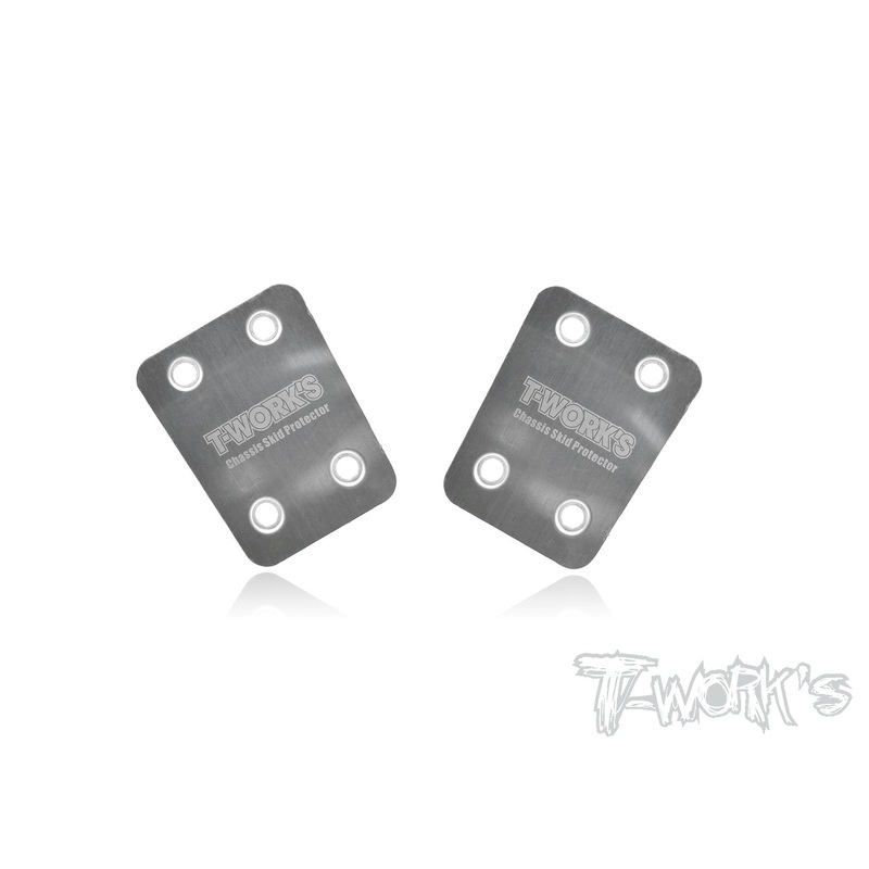 TO-220-S   Stainless Steel Rear Chassis Skid Protector ( For S-Workz S350 EVO / S350 EVO II / S35-3 / S35-3E/S35-4) 2pcs.