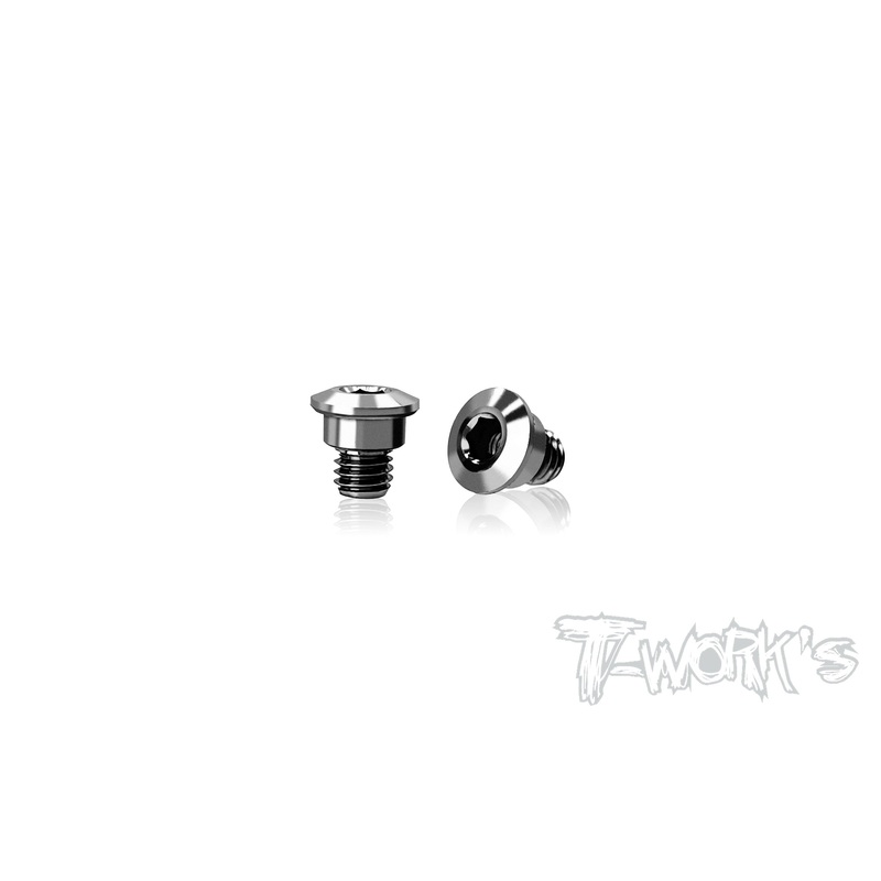 TP-132-F     64 Titanium Upper Deck Screw ( For Mugen MTC2R ) 2pcs.