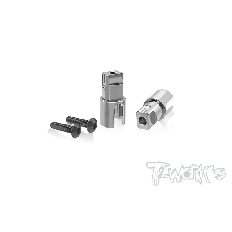 TP-179-X20'24 64 Titanium Solid BB Driveshaft Adapters ( For Serpent X20'24/23 )