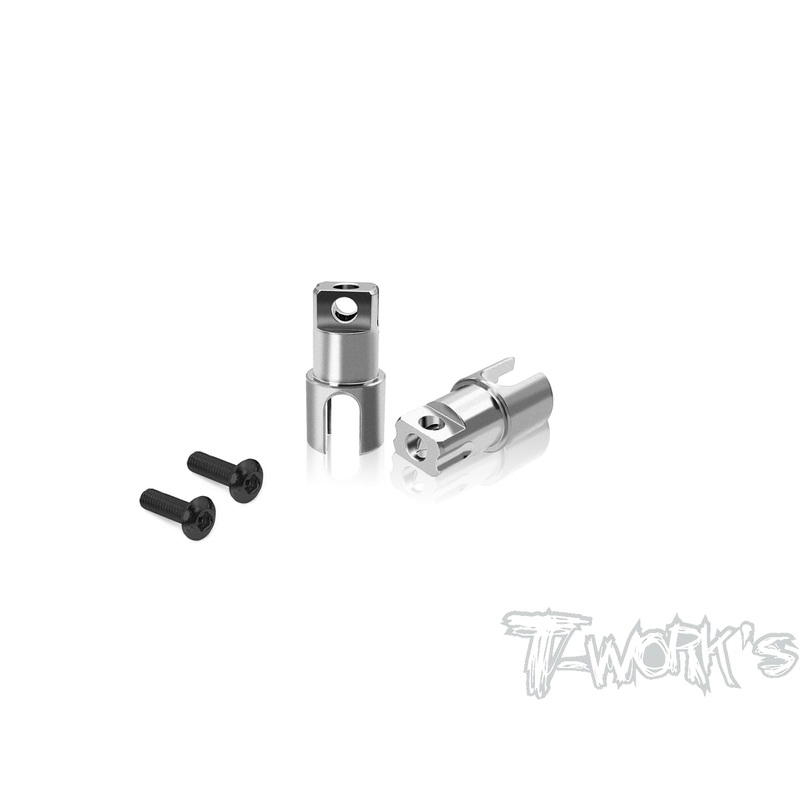 TP-179-X4'24  64 Titanium Solid BB Driveshaft Adapters  ( For Xray X4'24)
