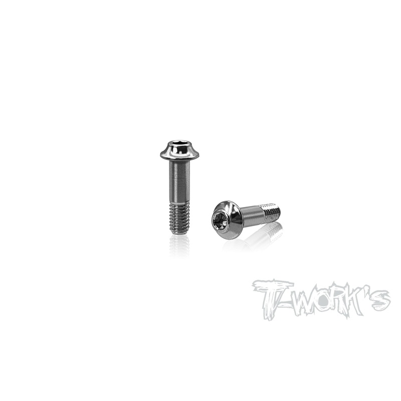 TP-199-B 64 Titanium Rear Body Mount Arm Pin & Saver Crew ( For Mugen MSB1 & MRX ) 2pcs.