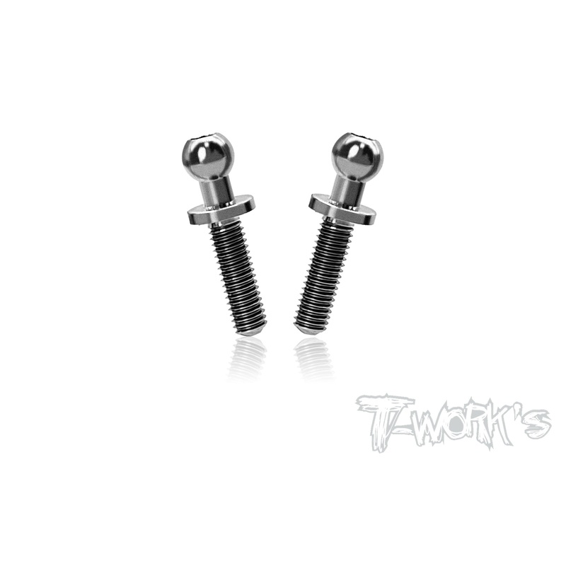 TP-Y-LLH   64 Titanium 4.3 x 10mm Ball End ( For Yokomo ) 2pcs.