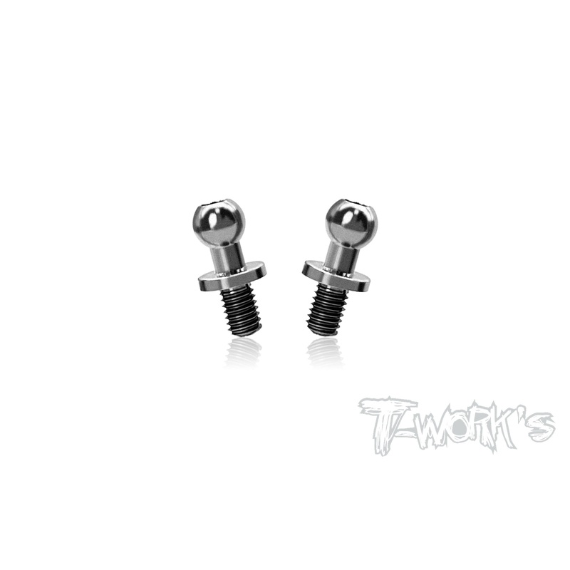 TP-Y-SH   64 Titanium 4.3 x 4.4mm Ball End ( For Yokomo ) 2pcs.