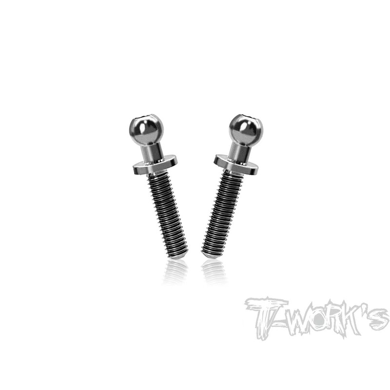 TP-Y12   64 Titanium 4.3 x 12mm Ball End ( For Yokomo ) 2pcs.