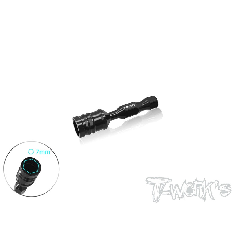 TT-087-7.0-S   7.0mm Nut Driver Attachment ( Short )