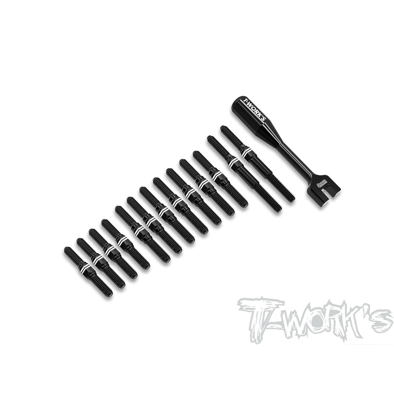 ABB-A1025  Alum.7075-T6 Black Coating Turnbuckle Set ( For ARC A10 25 )