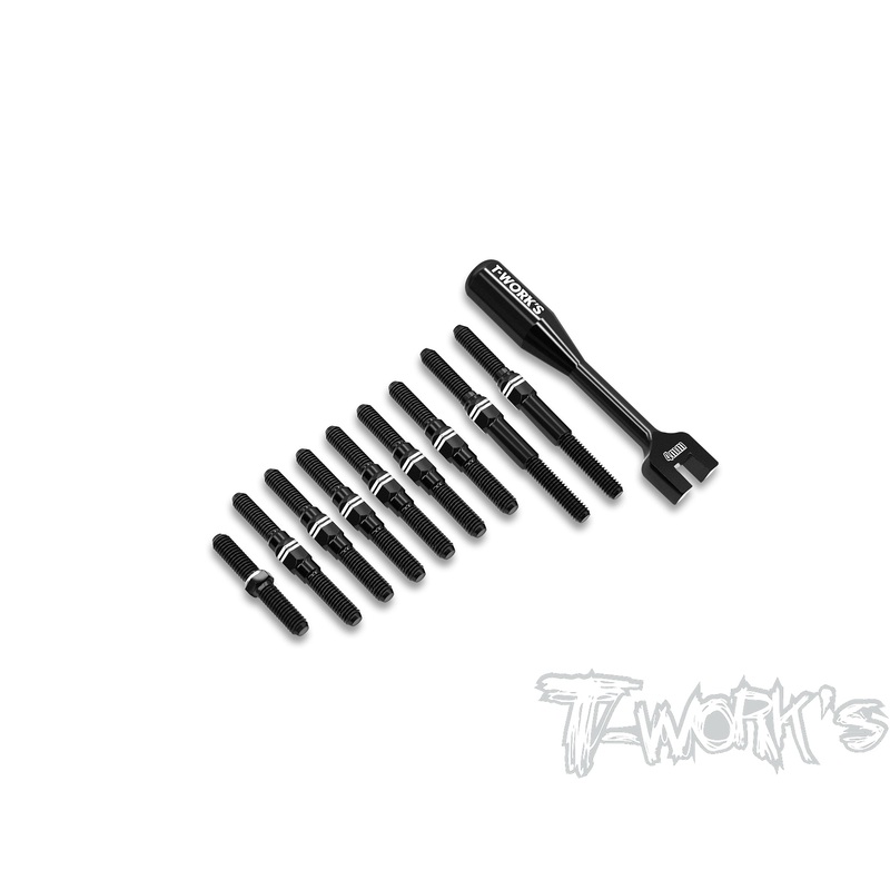 ABB-BD12  Alum.7075-T6 .Black Coating Turnbuckle Set ( For Yokomo BD11/ BD12 )