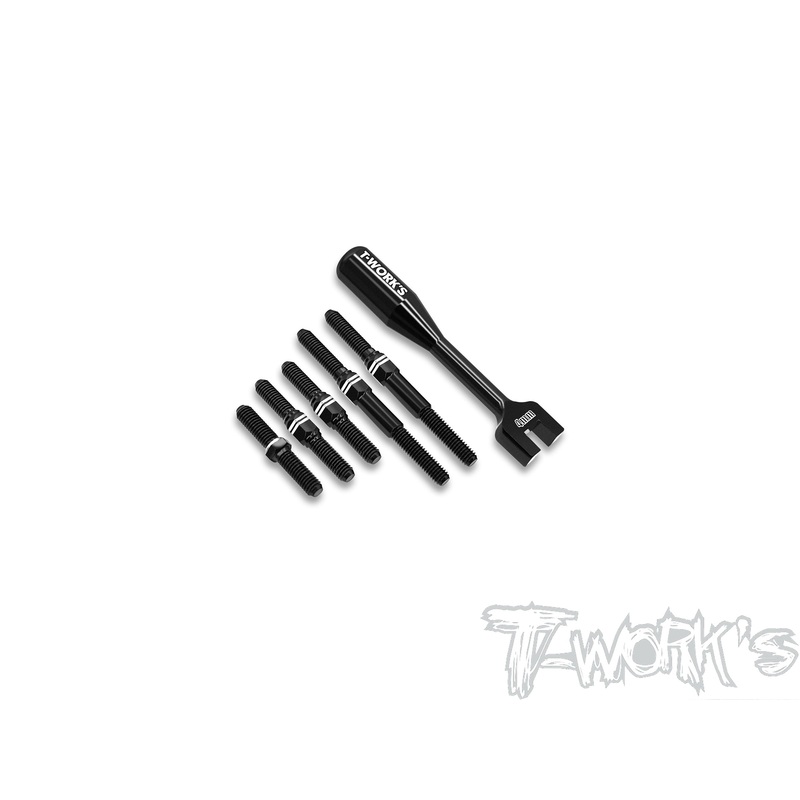 ABB-MS1.0   Alum.7075-T6 Black Coating Turnbuckle Set ( For Yokomo MS1.0 )