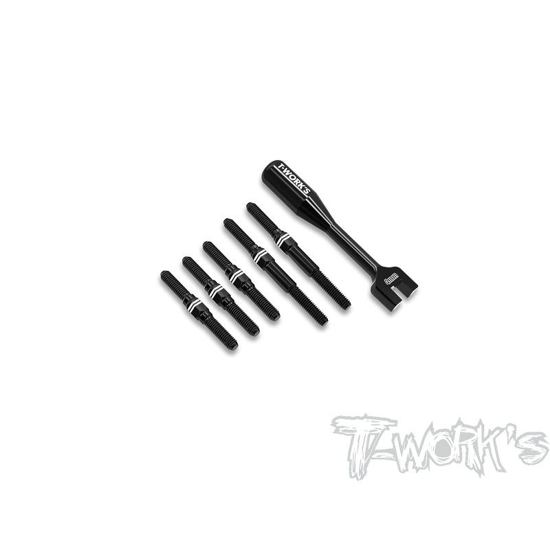 ABB-MTC2R   Alum.7075-T6 Black Coating Turnbuckle Set ( For Mugen MTC2/MTC2R )