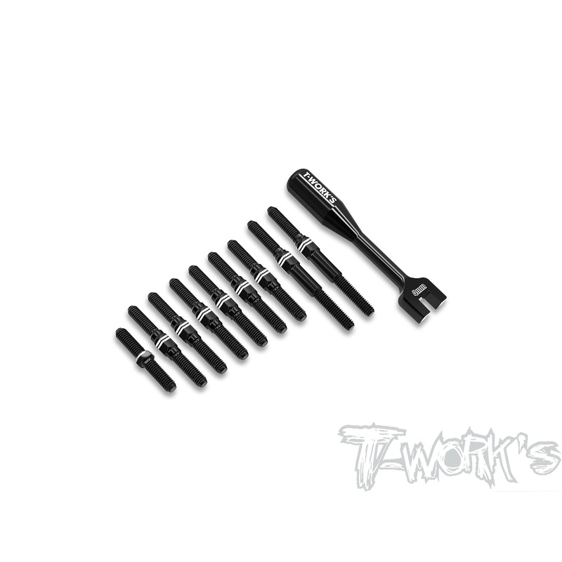 ABB-TC10-3  Alum.7075-T6 Black Coating Turnbuckle Set ( For AXON TC10/3  )