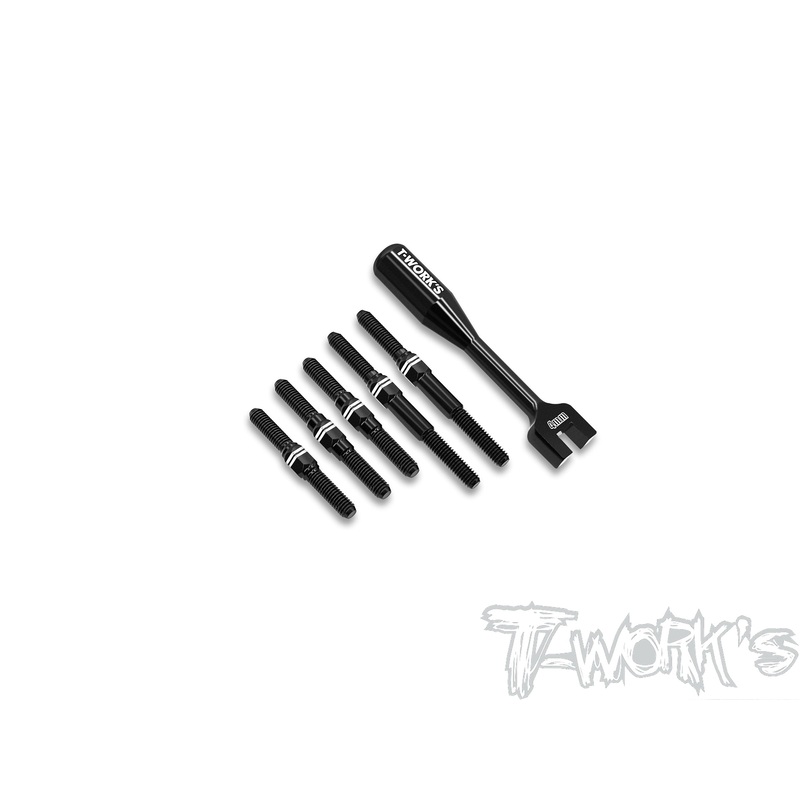 ABB-X4'24   Alum.7075-T6 Black Coating Turnbuckle Set ( For Xray X4 2023/ X4 2024/ X4F'25 )