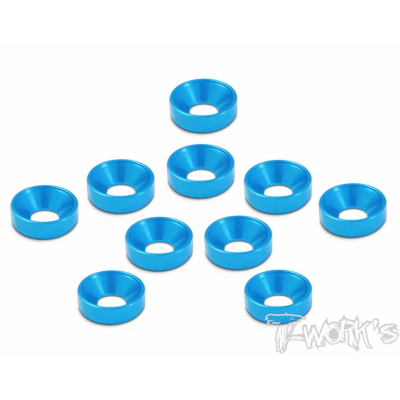 TA-002 Anodized Alum M4 Countersunk Washers (10 pcs)