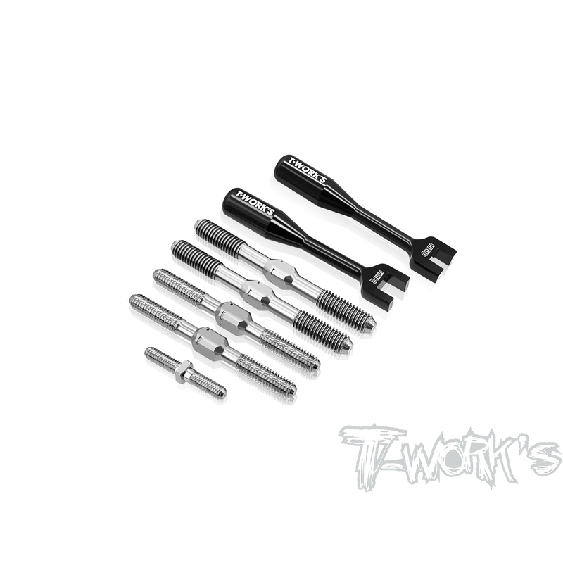 TB-327  64 Titanium Turnbuckle Set ( For Xray XB8E'24/XB8E'25 )