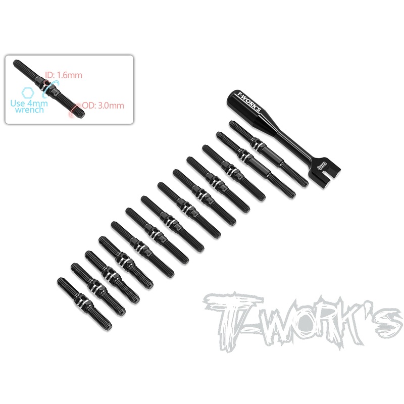 TBB-A1025   64 Titanium Black Coating Turnbuckle Set ( For ARC A10 25 )
