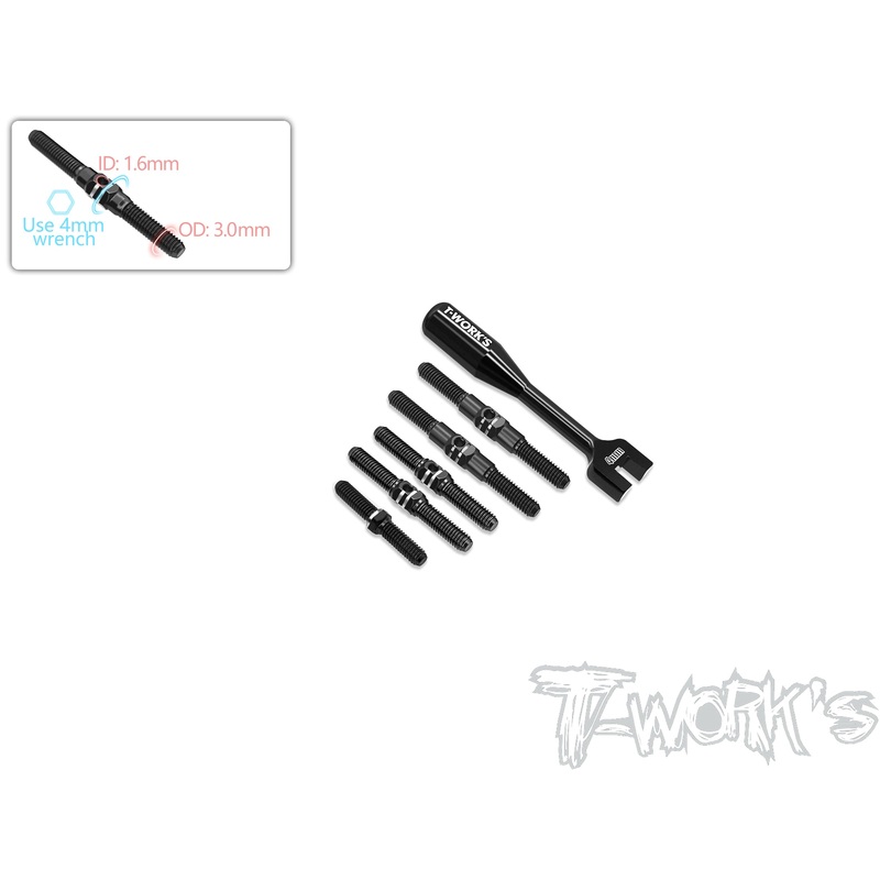 TBB-MD1.0   64 Titanium Black Coating Turnbuckle Set ( For Yokomo YD2 SXIII / MD1.0 )