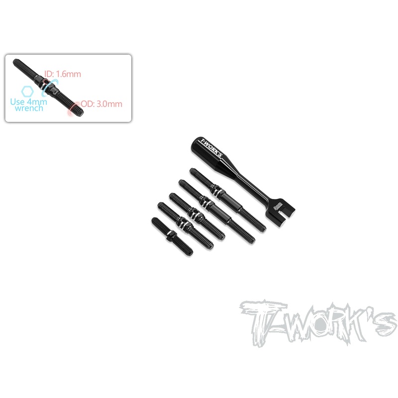 TBB-MS1.0   64 Titanium Black Coating Turnbuckle Set ( For Yokomo MS1.0 )