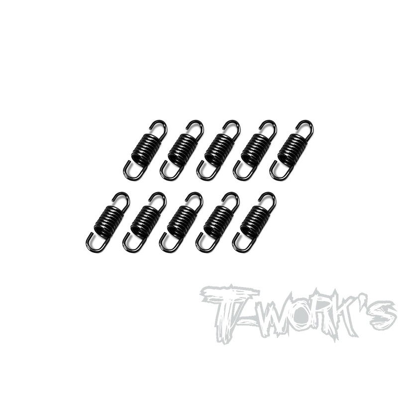TG-042BK  In-line Pipe Spring Black ( 16mm ) 10pcs.
