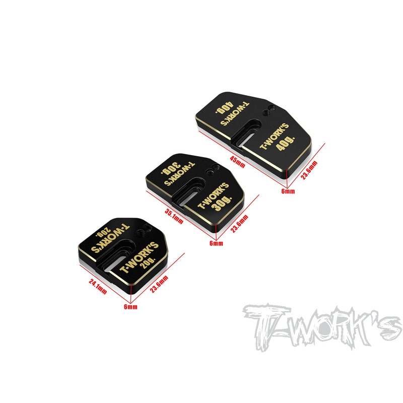 TO-344   1/8 Buggy & Truggy Weight Set (20/30/40g. Each 1 )