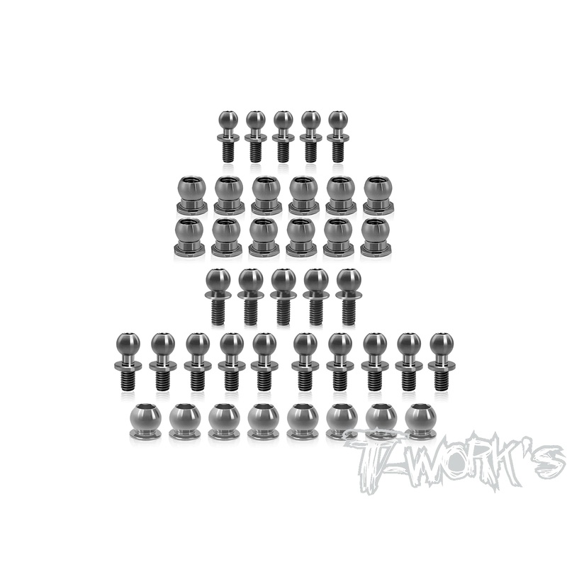TP-202   64 Titanium Ball End set ( For Yokomo MS1.0 )40pcs.