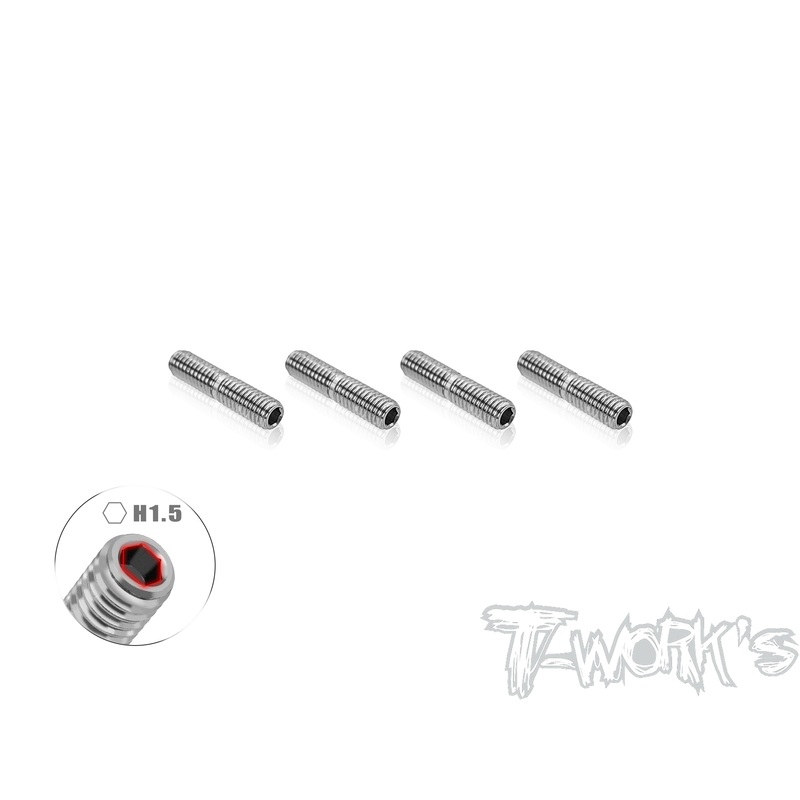 TP-203   64 Titanium Upper Arm Turnbuckle 3*13mm ( For Yokomo MS1.0) 4pcs.