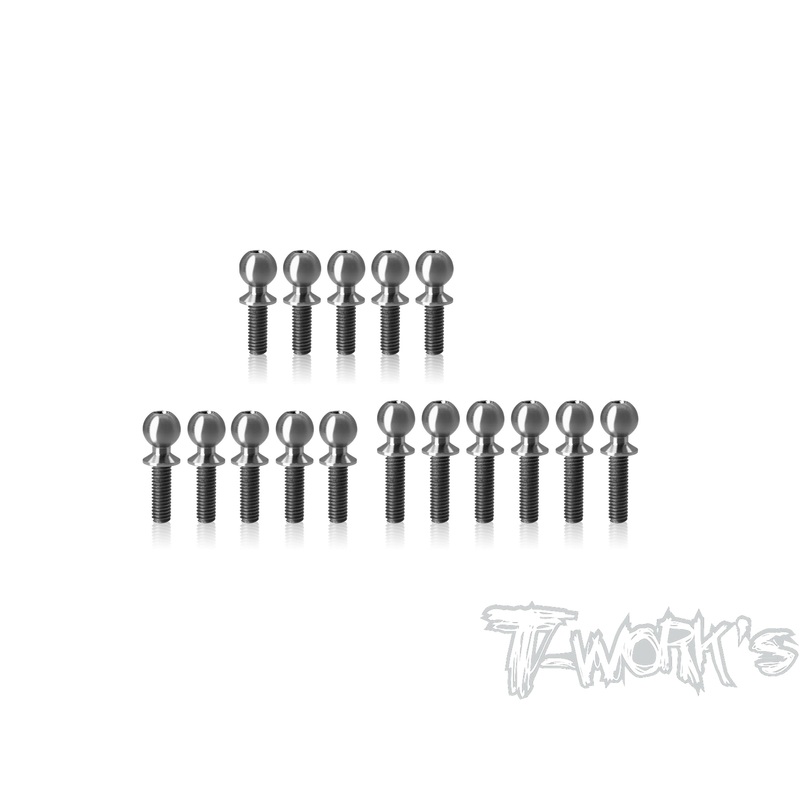 TP-204   64 Titanium Ball End set ( For Yokomo MO2.0 )16pcs.