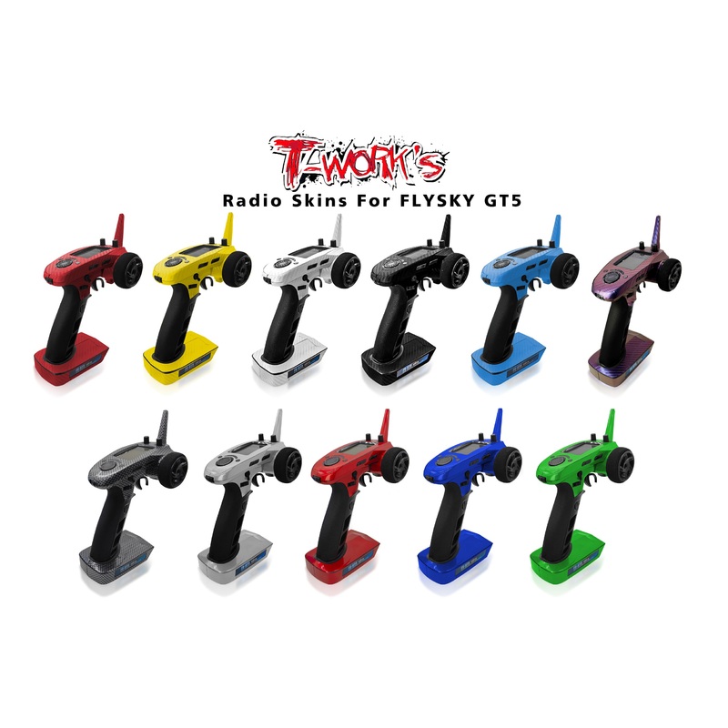 TS-076  3D Graphite Radio Skin Sticker ( For FLYSKY GT-5 ) 6colors